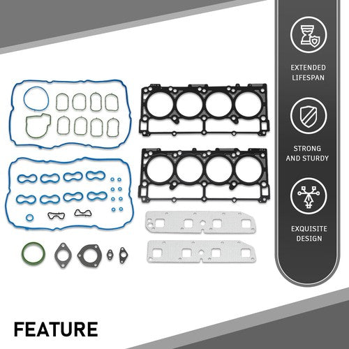 Solid Spare Fit For 03-08 Chrysler Dodge Jeep 5.7L HEMI OHV Head Gasket Set VIN 2 D H