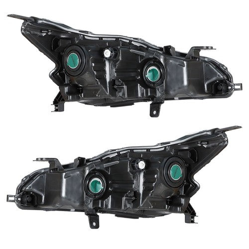 Solid Spare For Nissan Altima 2019-2020 LH+RH Headlight Replacement Halogen Chrome Housing
