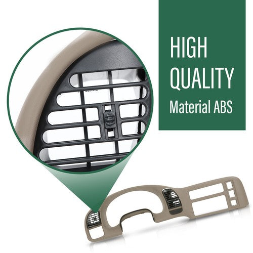 Solid Spare Fit For 95-05 Chevy Astro GMC Sarfari Dash Radio Cluster Trim Bezel Vent Panel