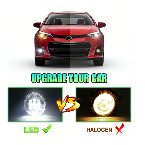 2x Black LED Fog Lights Driving Lamp For Toyota Tacoma 2012-2015 DOT Bumper Lamp