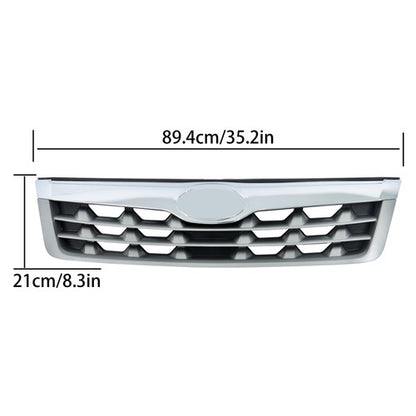 Solid Spare New For Subaru Forester 2011-2013 Plastic Front Bumper Upper Grille Chrome Trim