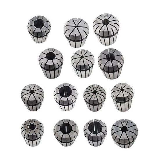 Solid Spare ER32 collet set 1/16 "-3/4" for CNC Milling Lathe Tool Engraving Machine 14pcs