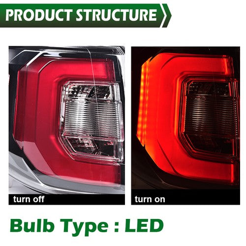 Solid Spare Fit For 13-17 GMC Acadia (Limited) Rear Lamp Left Driver Side LH Tail Light Assy
