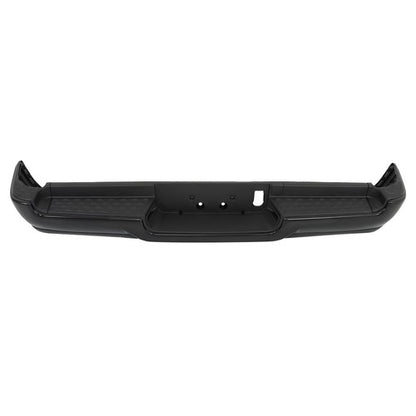 Solid Spare Black Metal Rear Bumper w/o Air Vent&Radar Hole Compatible For Ram 1500 2019-23