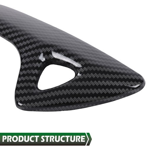 Solid Spare Carbon Look Interior Door Handle Molding Cover Trims For 2014-2019 Corvette C7
