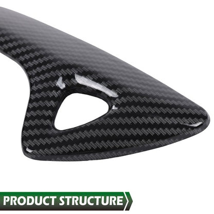 Solid Spare Carbon Look Interior Door Handle Molding Cover Trims For 2014-2019 Corvette C7