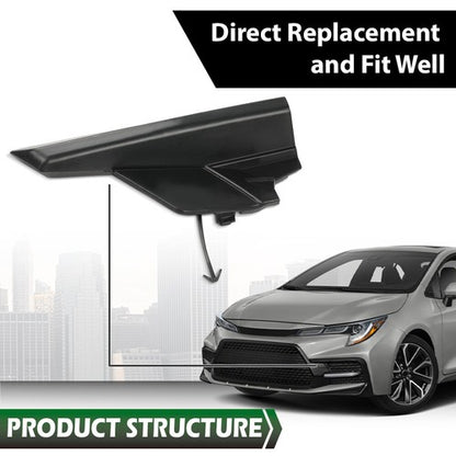 Solid Spare Fit For 2020-2021 Toyota Corolla SE/XSE Front Bumper Left Tow Hook Eye Cap Cover