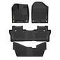 Solid Spare 3D Molded TPE Floor Mats Fit For 16-22 Honda Pilot Car Carpet All Weather Liners