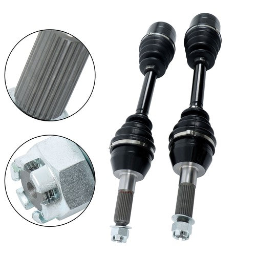 Solid Spare Rear Left & Right CV Joint Axle For Polaris 1332421 1332511 1332654 1332935 2Pcs