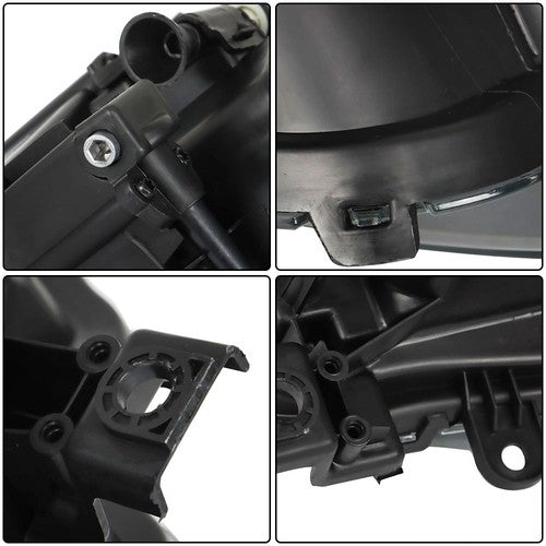 Solid Spare Left + Right Side Front Headlights Headlamps For Jeep Cherokee 2014-2018 Clear