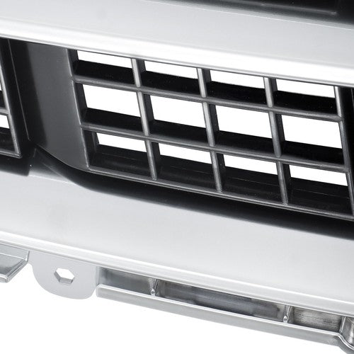 Solid Spare Front Bumper Cover Grille+Lower Grille For Cadillac ATS 2013-2014 Matte Black