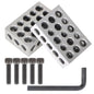 Solid Spare 8 Piece 1-2-3 123 Precision 23 Hole Block Set With Screws & HEX KEY Case New
