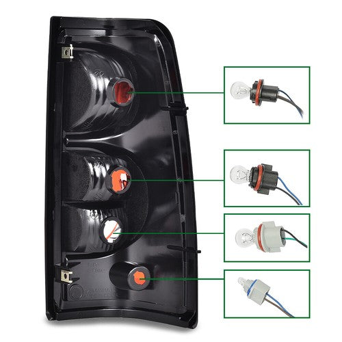 Solid Spare Fit For 2003-2006 Chevy Silverado Pickup Left Driver Side Tail Light Brake Lamp