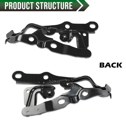 Solid Spare Fit For 2007 2008 2009 2010 2011 Toyota Camry Hood Hinges Left & Right Pair Set