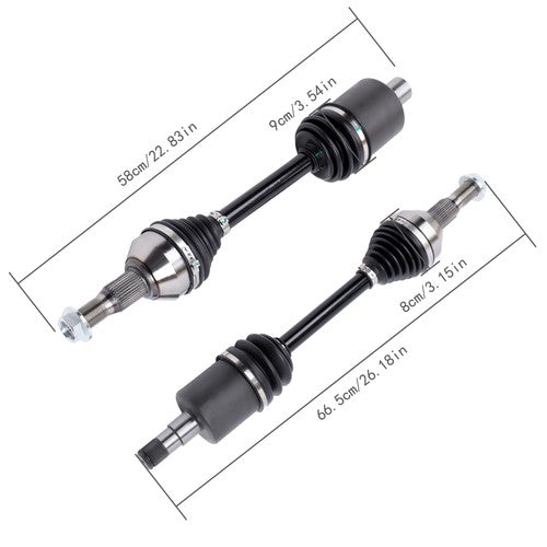 Solid Spare For Buick Chevrolet Oldsmobile Pontiac 1998-2011 3.8L New CV Axle Assembly Front
