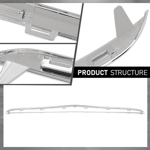 Solid Spare Front Bumper Lower Trim Silver Fit For 2015-2018 Mercedes Benz C300 2058853123