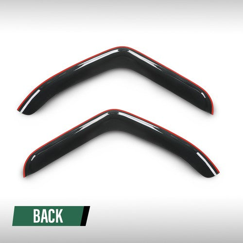 Solid Spare Fit For 2007-2017 Freightliner Cascadia Window Visors Deflector Rain Guards