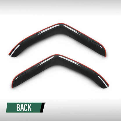Solid Spare Fit For 2007-2017 Freightliner Cascadia Window Visors Deflector Rain Guards