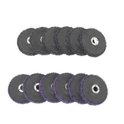 Solid Spare For Metal and Wood (6 Black, 6 Purple) 12 Pack: 4 x 5/8" Diamond Grinding Discs