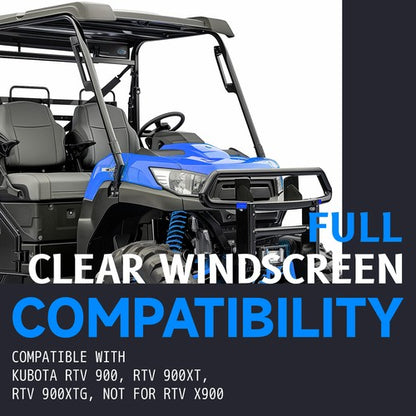 Solid Spare Clear Front Vented Windshield For Kubota RTV 900 RTV 900XT RTV 900XTG RTV900
