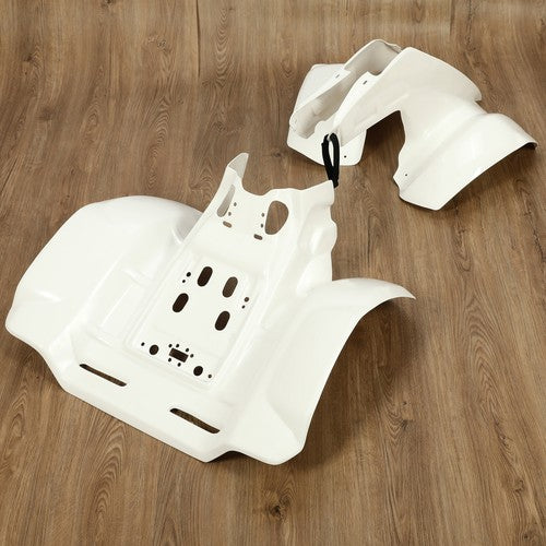 Solid Spare For Honda TRX 250R TRX250R 1986-1989 White Front & Rear Fender Set Plastics Kit