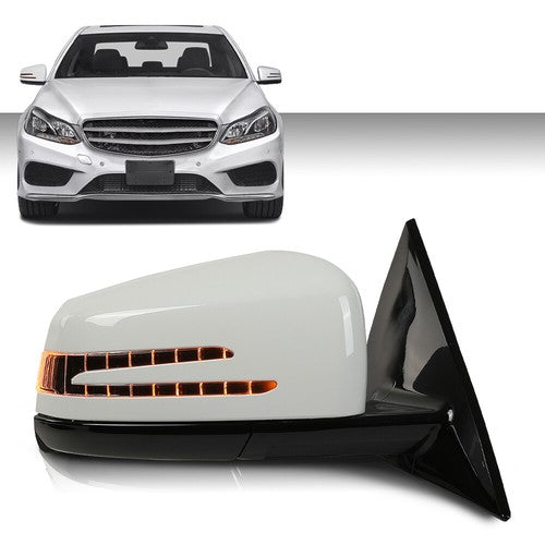 Solid Spare Fit For 10-17 Mercedes E350 E550 E400 Coupe White Passenger Side Mirror