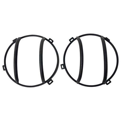 For 2007-2018 Jeep Wrangler JK Black Headlight Headlamp Guard Round Cover Kit