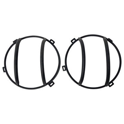 For 2007-2018 Jeep Wrangler JK Black Headlight Headlamp Guard Round Cover Kit