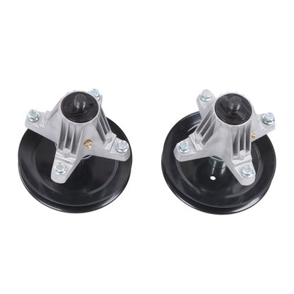 Solid Spare 2 Pack Spindle For Cub Cadet 618-09260 618P09260 RZT2242 Z5200 ZTS1-42 Fab