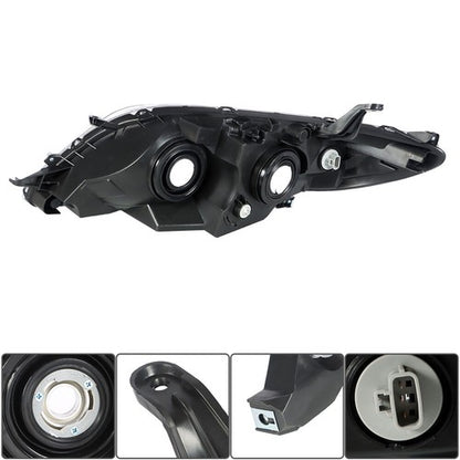 Solid Spare Fit For 2011 2012 2013 Toyota Sienna Headlight Pair Lamps Set LH&RH Replacement