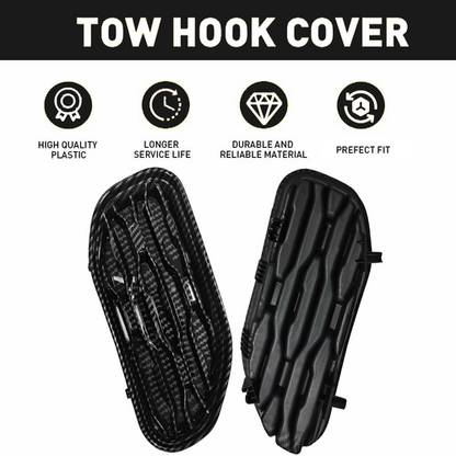 68414296AA Front Bumper Grill Tow Hook Cover Bezel For 2019-2023 Dodge RAM 1500