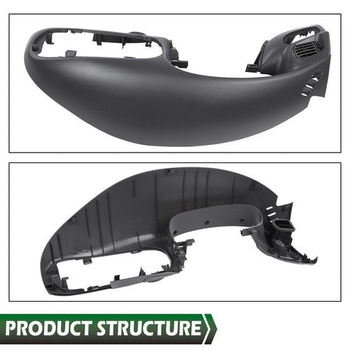 Solid Spare Dashboard Bezel Trim Surround Gray Fit For 97-03 Ford F-150 Expedition NEW