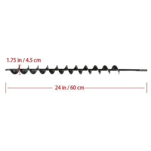 Solid Spare 1.75" x 24" Garden Plant Flower Bulb Rapid Planter Spiral Auger Drill Bit New