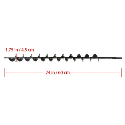 Solid Spare 1.75" x 24" Garden Plant Flower Bulb Rapid Planter Spiral Auger Drill Bit New