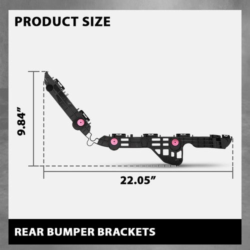 Solid Spare Fit For 2018-2024 Toyota Camry Rear Bumper Bracket Retainer Left+Right Side