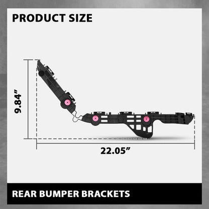 Solid Spare Fit For 2018-2024 Toyota Camry Rear Bumper Bracket Retainer Left+Right Side