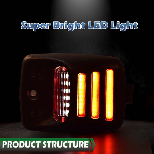 Solid Spare Fit For 05-2015 Toyota Tacoma/00-13 Tundra LED Rear Bumper License Plate Lights