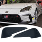 Left Right For 2022 2023 Toyota GR86 Front Bumper Canard Matte Black Pair