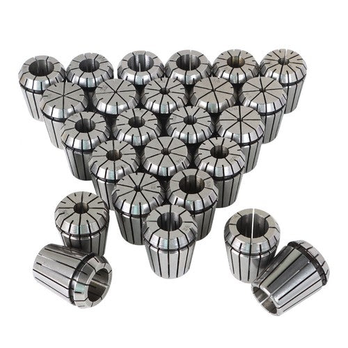 Solid Spare 25 Pcs Collet Set ER32 Collet Chuck 1/16 inch-3/4 inch Holder Spring Collet New