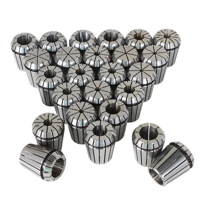 Solid Spare 25 Pcs Collet Set ER32 Collet Chuck 1/16 inch-3/4 inch Holder Spring Collet New