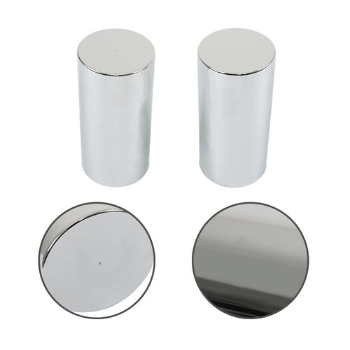 Solid Spare 33mm Chrome Plastic Cylinder Lug Nut Covers Caps Thread on for Semi Truck 20PCS