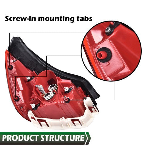 Solid Spare Fit For 2013-2015 Chevy Malibu [NON-LED]Tail Light Brake Lamp Outer Right Side