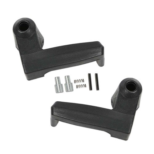 Solid Spare Fit For 1980-1996 Ford Truck Bronco F-150 Vent Window Handles Locks Black