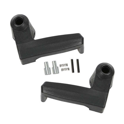 Solid Spare Fit For 1980-1996 Ford Truck Bronco F-150 Vent Window Handles Locks Black
