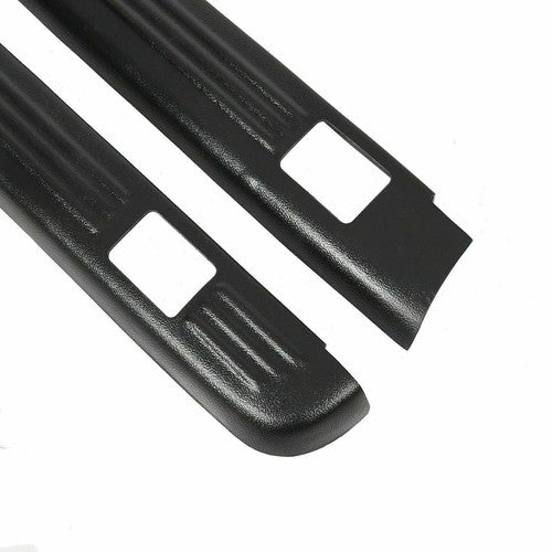 Solid Spare Black Bed Rail Caps for 1999-2006 Chevy Silverado / GMC Sierra 6'6" Bed 7201151