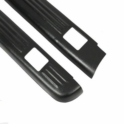 Solid Spare Black Bed Rail Caps for 1999-2006 Chevy Silverado / GMC Sierra 6'6" Bed 7201151