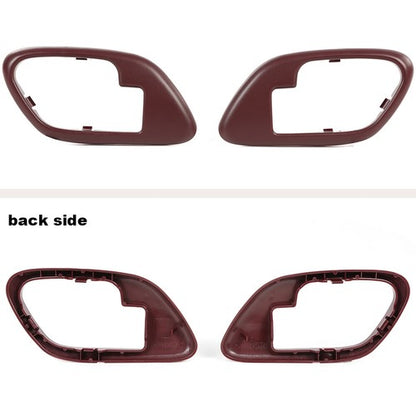 Solid Spare Fit For 95-99 Chevy GMC Truck Left &Right A Pair Red Inside Door Handles Bezel