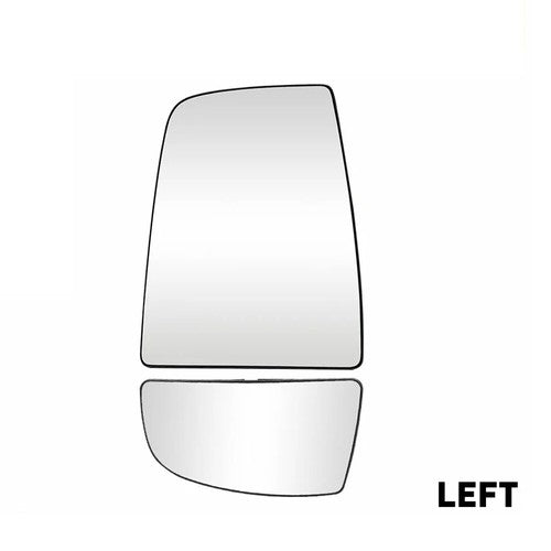 Mirror Glass Upper/Lower Driver Side Left LH for Ford Transit Van 150 250 350 HD