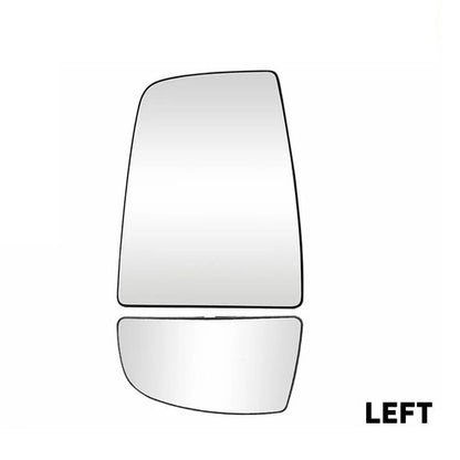 Mirror Glass Upper/Lower Driver Side Left LH for Ford Transit Van 150 250 350 HD