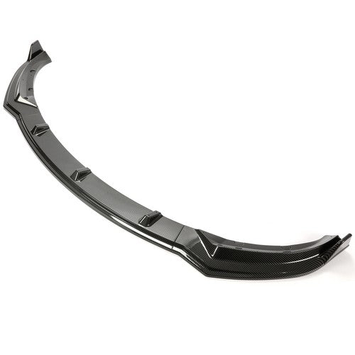 Solid Spare Front Bumper Body Lip Set For 2017-2023 Tesla Model 3 Carbon Style Splitter 3Pcs